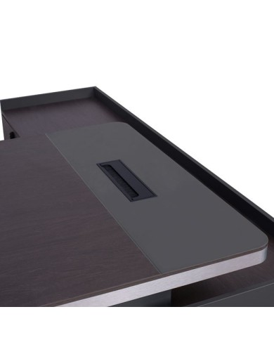 ΓΡΑΦΕΙΟ ΕΠΑΓΓΕΛΜΑΤΙΚΟ ΑΡΙΣΤΕΡΗ ΓΩΝΙΑ ROSEWOOD HM2084L 220X180X76Υ εκ.