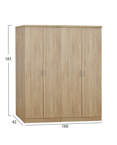 ΣΕΤ 2 ΤΜΧ ΝΤΟΥΛΑΠΑ 4ΦΥΛΛΗ SONAMA 160X42X181 HM11350.02