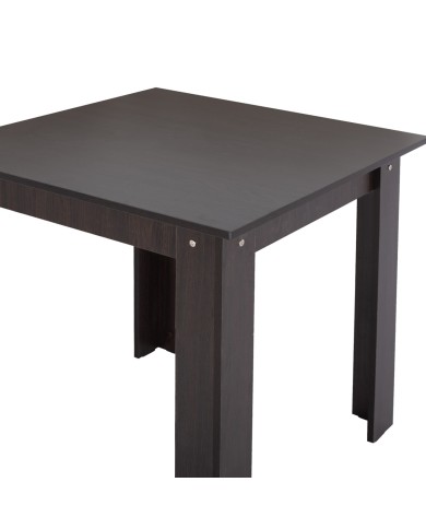 ΤΡΑΠΕΖΙ ΚΟΥΖΙΝΑΣ KELVIN HM2427.02, 80x80x77Υεκ., WENGE