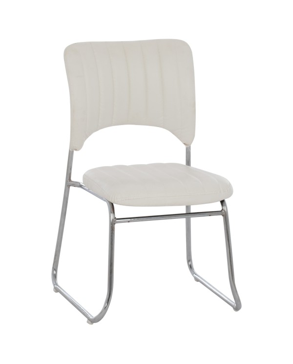 ΚΑΡΕΚΛΑ QUENTI HM1071.02 ΛΕΥΚΗ 52x60x85 εκ.
