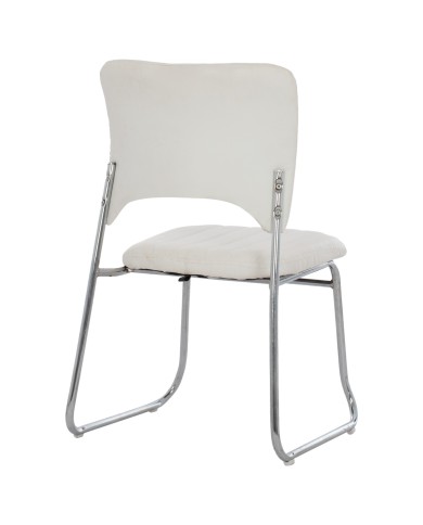ΚΑΡΕΚΛΑ QUENTI HM1071.02 ΛΕΥΚΗ 52x60x85 εκ.