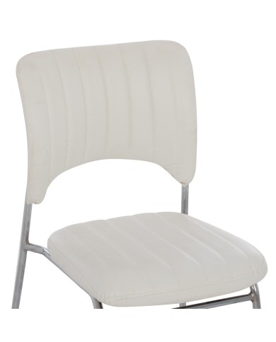 ΚΑΡΕΚΛΑ QUENTI HM1071.02 ΛΕΥΚΗ 52x60x85 εκ.