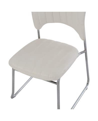 ΚΑΡΕΚΛΑ QUENTI HM1071.02 ΛΕΥΚΗ 52x60x85 εκ.