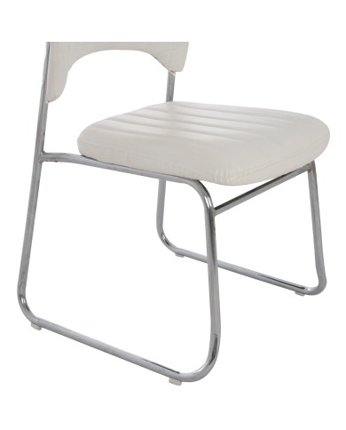 ΚΑΡΕΚΛΑ QUENTI HM1071.02 ΛΕΥΚΗ 52x60x85 εκ.