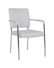 ΚΑΡΕΚΛΑ QUESTA ΜΕ ΜΠΡΑΤΣΑ HM1070.02 ΛΕΥΚΗ 56,5x59x85 cm