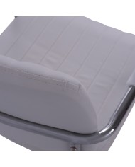 ΚΑΡΕΚΛΑ QUESTA ΜΕ ΜΠΡΑΤΣΑ HM1070.02 ΛΕΥΚΗ 56,5x59x85 cm