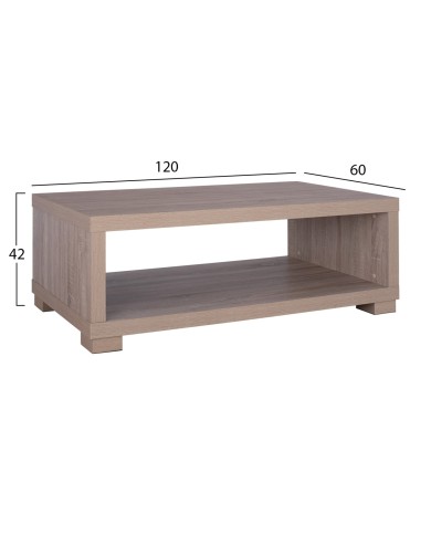 ΤΡΑΠΕΖΙ ΣΑΛΟΝΙΟΥ SALEM HM2217.02 SONAMA OAK 120Χ60Χ42Y εκ.