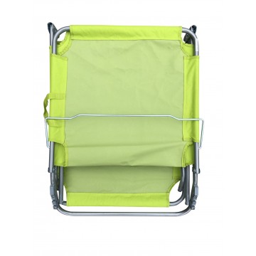 πτυσσόμενη ξαπλώστρα με αδιάβροχο λαχανι πανί