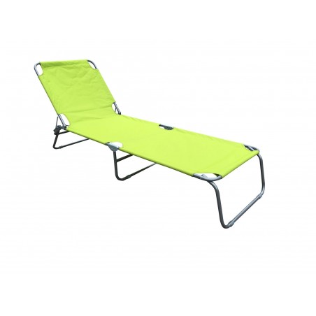 Ξαπλώστρα πτυσσόμενη τριών σημείων με αδιάβροχο λαχανι πανί OXFOT 600D 186*53*24εκ