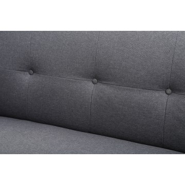 καναπες κρεβατι υφασμα σε γκρι χρωμα με μπρατσα