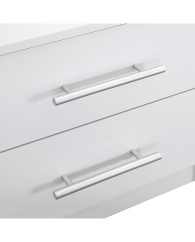ΚΟΜΟΔΙΝΟ ΜΕΛΑΜΙΝΗΣ CHELSEA HM2220.05 ΛΕΥΚΟ 48x40,5x41,5 εκ.