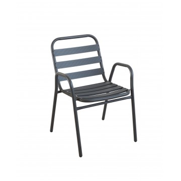 ΠΟΛΥΘΡΟΝΑ LAURA ΜΕΤΑΛΛΙΚΗ ΓΚΡΙ ΜΕ ΦΕΤΕΣ ΑΛΟΥΜΙΝΙΟΥ  53x58x78Υ εκ.