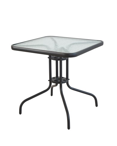 τραπεζι τετραγωνο 70cm*70cm μεταλλικό εξωτερικου χώρου γκρι χρώματος