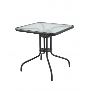 τραπεζι τετραγωνο 70cm*70cm μεταλλικό εξωτερικου χώρου γκρι χρώματος