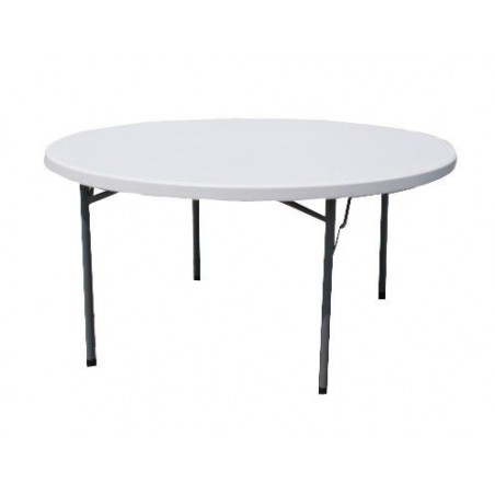 ΤΡΑΠΕΖΙ CATERING-ΣΥΝΕΔΡΙΟΥ Φ180Χ74εκ ΠΤΥΣΣΟΜΕΝΟ ΣΤΡΟΓΓΥΛΟ