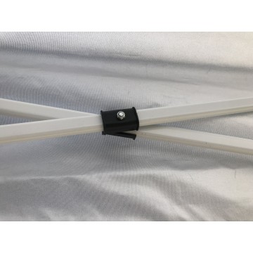 Κιόσκι πτυσσόμενο 3mx3m με λευκό μεταλλικό σκελετό και λευκο ύφασμα αδιαβροχο 260gr