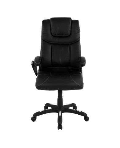 ΚΑΡΕΚΛΑ ΓΡΑΦΕΙΟΥ THORIN HM1050.01 ΜΕ MASSAGE ΜΑΥΡΗ HOMEMARKT 62x70x127Y εκ.