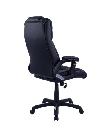 ΚΑΡΕΚΛΑ ΓΡΑΦΕΙΟΥ THORIN HM1050.01 ΜΕ MASSAGE ΜΑΥΡΗ HOMEMARKT 62x70x127Y εκ.
