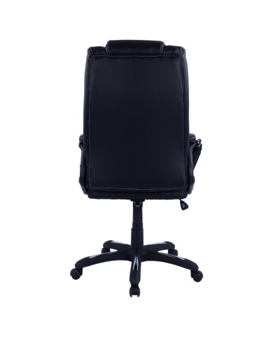 ΚΑΡΕΚΛΑ ΓΡΑΦΕΙΟΥ THORIN HM1050.01 ΜΕ MASSAGE ΜΑΥΡΗ HOMEMARKT 62x70x127Y εκ.
