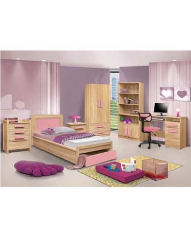 ΒΙΒΛΙΟΘΗΚΗ PLAYROOM SONAMA-ΡΟΖ HM10146.03 80X35X180εκ.