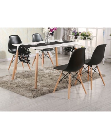 ΣΕΤ ΤΡΑΠΕΖΑΡΙΑΣ 5ΤΜΧ ΜΕ ΤΡΑΠΕΖΙ MINIMAL & ΚΑΡΕΚΛΑ TWIST HM10192 120x80x73 cm