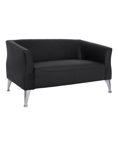 ΚΑΝΑΠΕΣ 2ΘΕΣΙΟΣ KIANA HM3122.21 ΜΕ ΜΑΥΡΟ PU 130x75x71 εκ.
