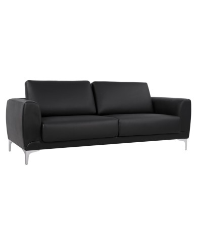 ΚΑΝΑΠΕΣ 3ΘΕΣΙΟΣ KENZIE HM3121.31 ΜΕ ΜΑΥΡΟ PU 190x81x81 εκ.