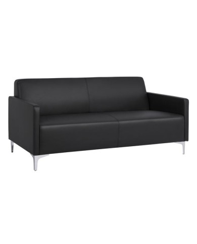 ΚΑΝΑΠΕΣ 3ΘΕΣΙΟΣ NELLIE HM3159.31 ΜΕ ΜΑΥΡΟ PU 163x71x71Υ εκ.