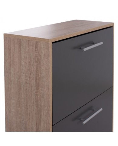 ΠΑΠΟΥΤΣΟΘΗΚΗ ΞΥΛΙΝΗ DAVINA HM2221.04 SONAMA-ΓΚΡΙ 3ΘΕΣΕΩΝ 62Χ24Χ110Υεκ