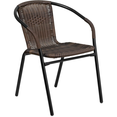 Πολυθρόνα καφέ ραταν...