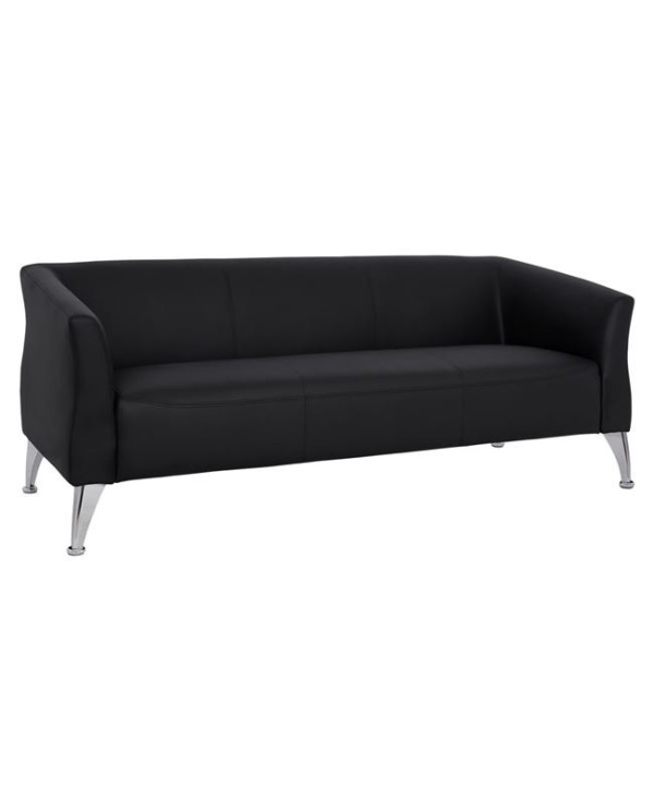 ΚΑΝΑΠΕΣ 3ΘΕΣΙΟΣ KIANA HM3122.31 ΜΕ ΜΑΥΡΟ PU 180x75x71 εκ.