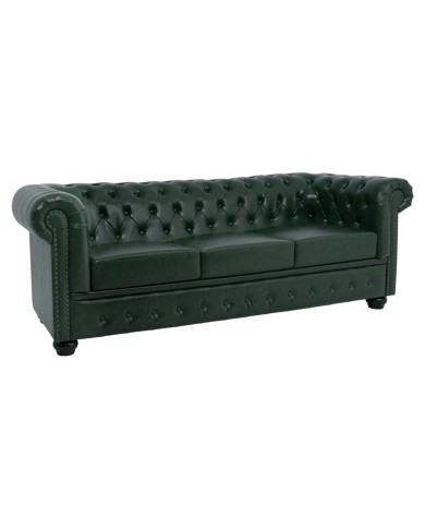 ΚΑΝΑΠΕΣ 3ΘΕΣΙΟΣ T.CHESTERFIELD HM3009.08 ΤΕΧΝΟΔΕΡΜΑ ΚΥΠΑΡΙΣΣΙ 208x90x73 εκ.