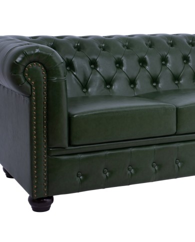 ΚΑΝΑΠΕΣ 3ΘΕΣΙΟΣ T.CHESTERFIELD HM3009.08 ΤΕΧΝΟΔΕΡΜΑ ΚΥΠΑΡΙΣΣΙ 208x90x73 εκ.