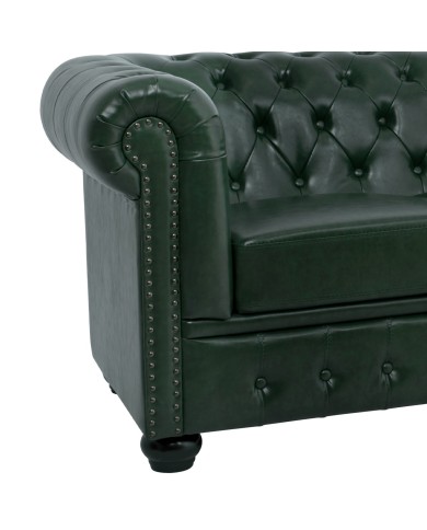 ΚΑΝΑΠΕΣ 3ΘΕΣΙΟΣ T.CHESTERFIELD HM3009.08 ΤΕΧΝΟΔΕΡΜΑ ΚΥΠΑΡΙΣΣΙ 208x90x73 εκ.