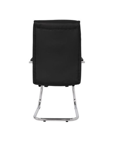 ΠΟΛΥΘΡΟΝΑ ESTHER HM1045.11 ΜΑΥΡΟ PU ΜΕ ΒΑΣΗ ΧΡΩΜΙΟΥ 57x66,5x102 cm