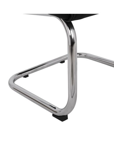 ΠΟΛΥΘΡΟΝΑ ESTHER HM1045.11 ΜΑΥΡΟ PU ΜΕ ΒΑΣΗ ΧΡΩΜΙΟΥ 57x66,5x102 cm