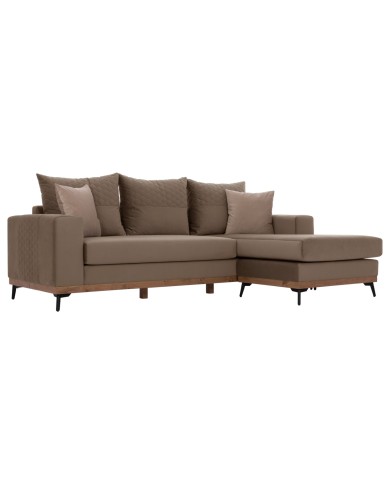 ΚΑΝΑΠΕΣ ΓΩΝΙΑ ΑΝΑΣΤΡΕΨΙΜΗ PORTOFINO ΥΦΑΣΜΑ ΑΛΕΚΙΑΣΤΟ ΜΠΕΖ 240x165x92Yεκ. HM3252.03