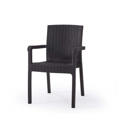 Πολυθρόνα ραταν καφέ...