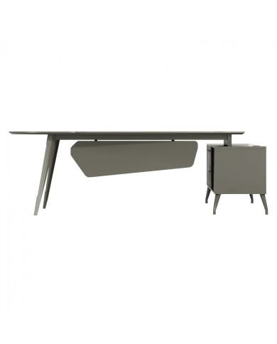 ΓΡΑΦΕΙΟ ΕΠΑΓΓΕΛΜΑΤΙΚΟ LUX SERIES 237X160X75Y εκ. ΑΡΙΣΤΕΡΗ ΓΩΝΙΑ ΣΤΑΧΤΙ ΜΟΚΑ HM2117L