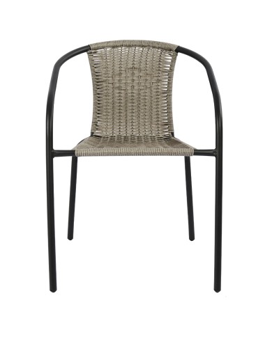 ΠΟΛΥΘΡΟΝΑ ΚΑΡΕΚΛΑ CAMEL HM5015.01 ΓΚΡΙ ΜΕΤΑΛΛΙΚΗ ΜΕ WICKER 48x48-53x72 εκ.