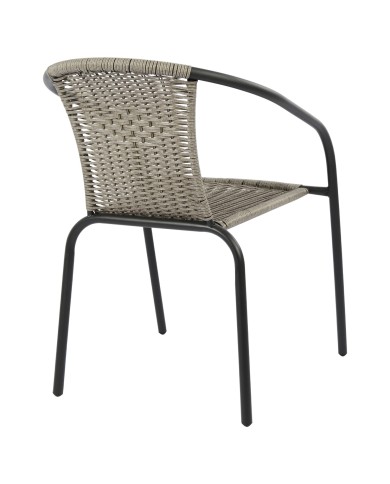 ΠΟΛΥΘΡΟΝΑ ΚΑΡΕΚΛΑ CAMEL HM5015.01 ΓΚΡΙ ΜΕΤΑΛΛΙΚΗ ΜΕ WICKER 48x48-53x72 εκ.
