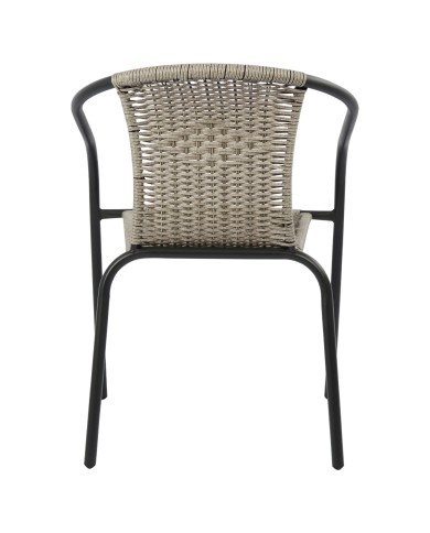 ΠΟΛΥΘΡΟΝΑ ΚΑΡΕΚΛΑ CAMEL HM5015.01 ΓΚΡΙ ΜΕΤΑΛΛΙΚΗ ΜΕ WICKER 48x48-53x72 εκ.