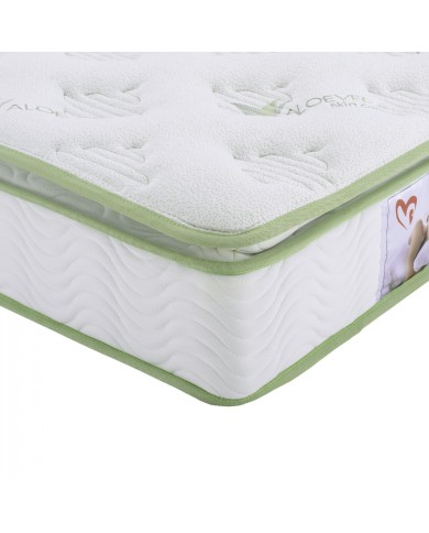 ΣΤΡΩΜΑ CONTINUOUS SPRING ΑΝΩΣΤΡΩΜΑ ALOE VERA 110X190 HM372.12 ΜΟΝΗΣ ΟΨΗΣ