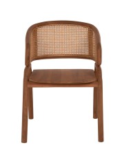 ΠΟΛΥΘΡΟΝΑ ΜΑΣΙΦ ΞΥΛΟ ΤEAK & RATTAN ΠΛΑΤΗ ΦΥΣΙΚΟ 57x62x83Υεκ.HM9402.01
