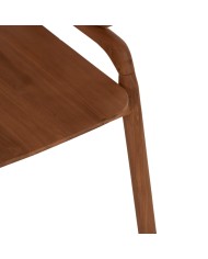 ΠΟΛΥΘΡΟΝΑ ΜΑΣΙΦ ΞΥΛΟ ΤEAK & RATTAN ΠΛΑΤΗ ΦΥΣΙΚΟ 57x62x83Υεκ.HM9402.01