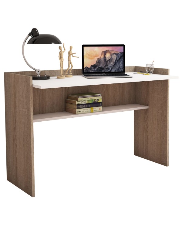 ΓΡΑΦΕΙΟ ΜΕΛΑΜΙΝΗΣ SONAMA ΛΕΥΚΟ 118x58x80Υεκ.HM9227.12