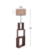 ΦΩΤΙΣΤΙΚΟ ΔΑΠΕΔΟΥ MDF ΚΑΡΥΔΙ HM7608.01 Φ38x140 εκ.