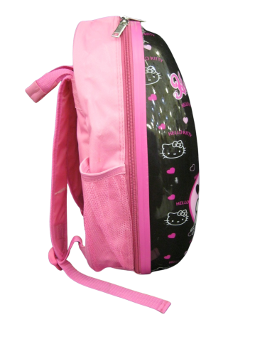 Παιδική Τσάντα Πλάτης ροζ  back pack με δυο ποτηροθηκες και τρεις εσωτερικές θήκες 40x12x38cm