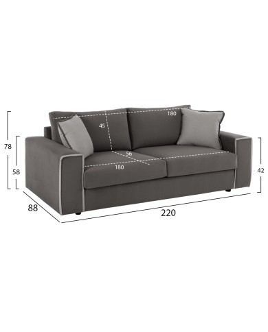 ΣΕΤ ΣΑΛΟΝΙ 2 ΤΜΧ  HOME ΥΦΑΣΜΑ ΑΛΕΚΙΑΣΤΟ ΓΚΡΙ HM3235.01