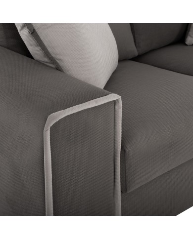 ΣΕΤ ΣΑΛΟΝΙ 2 ΤΜΧ  HOME ΥΦΑΣΜΑ ΑΛΕΚΙΑΣΤΟ ΓΚΡΙ HM3235.01